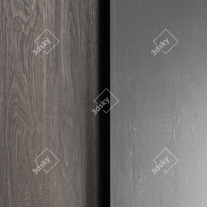 Seamless Oak Wood Texture Pack 3D model image 3