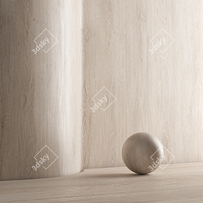 Seamless Oak Wood Texture Pack 3D model image 4