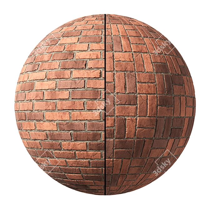  Seamless Brick Wall Textures Pack 3D model image 1