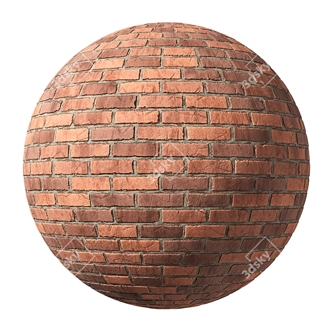  Seamless Brick Wall Textures Pack 3D model image 2