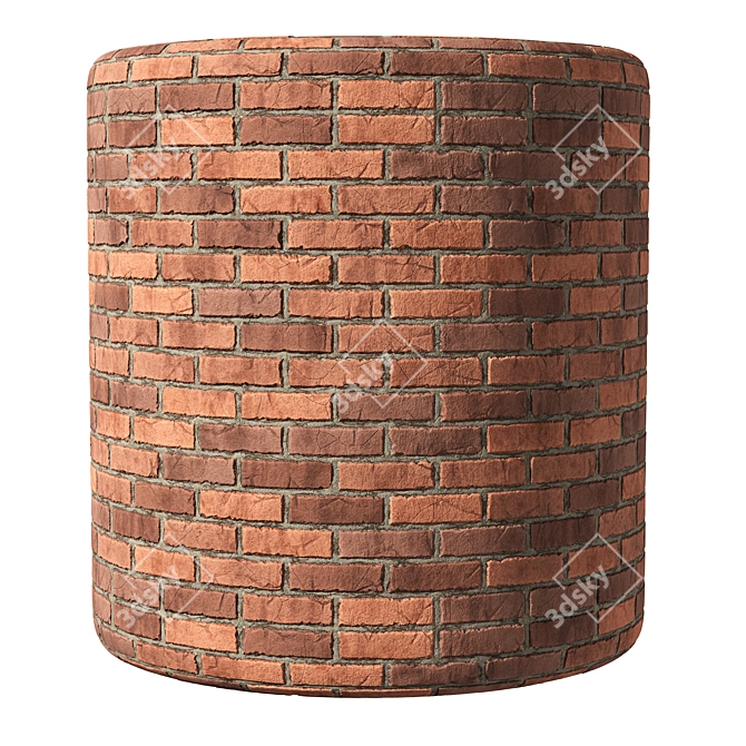  Seamless Brick Wall Textures Pack 3D model image 4