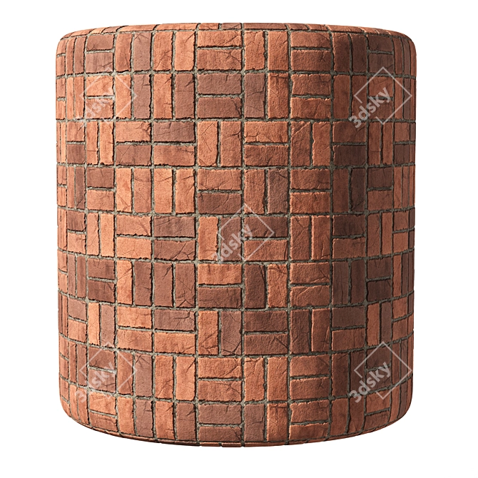  Seamless Brick Wall Textures Pack 3D model image 5