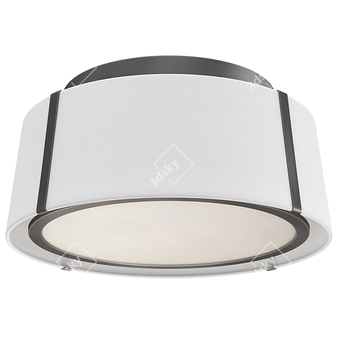 Fulton 3-Light Ceiling Mount Fixture 3D model image 1