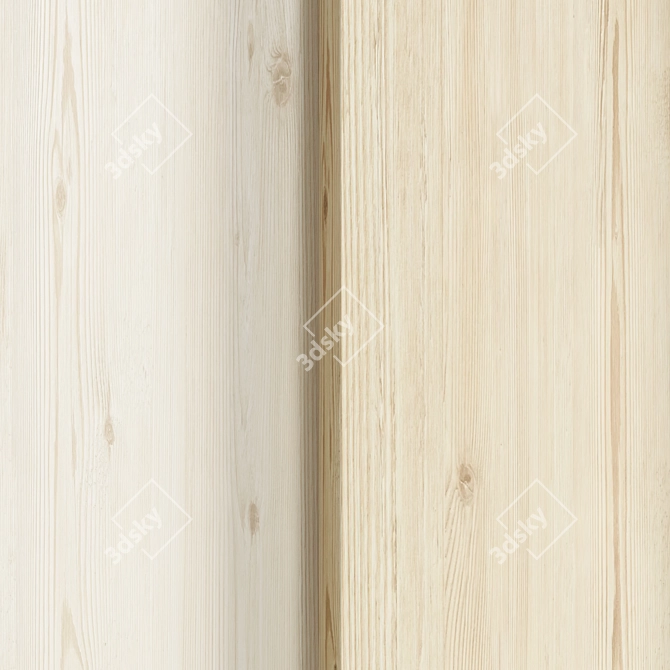 Oak Seamless Wood Texture Set 3D model image 2