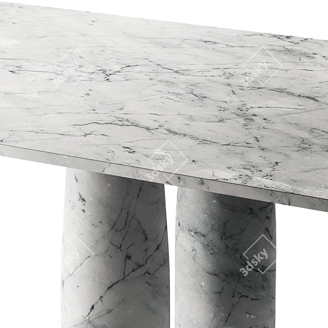 Kettal IL COLONNATO Rectangle Table 3D model image 5