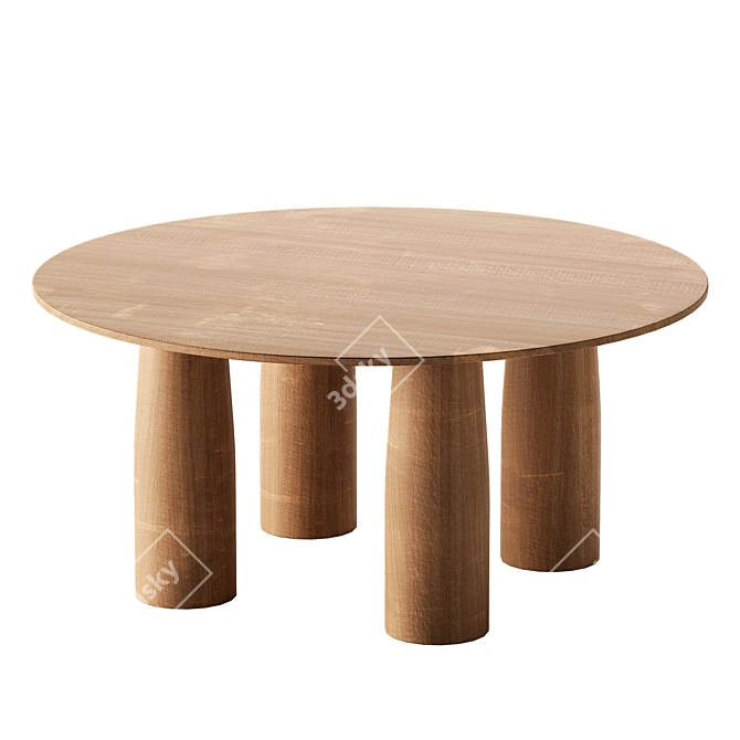 Kettal IL COLONNATO Round Table 3D model image 2