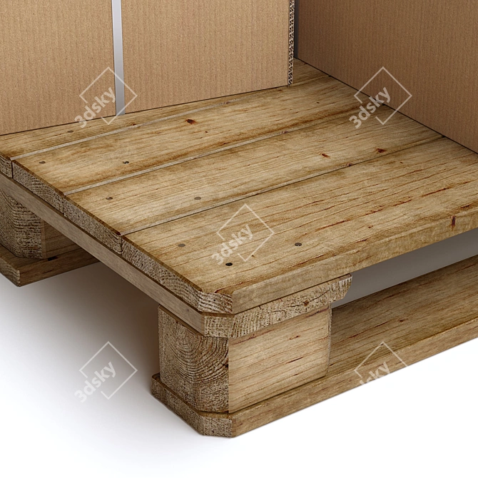 Multi-Size Boxes and Pallets 3D model image 5