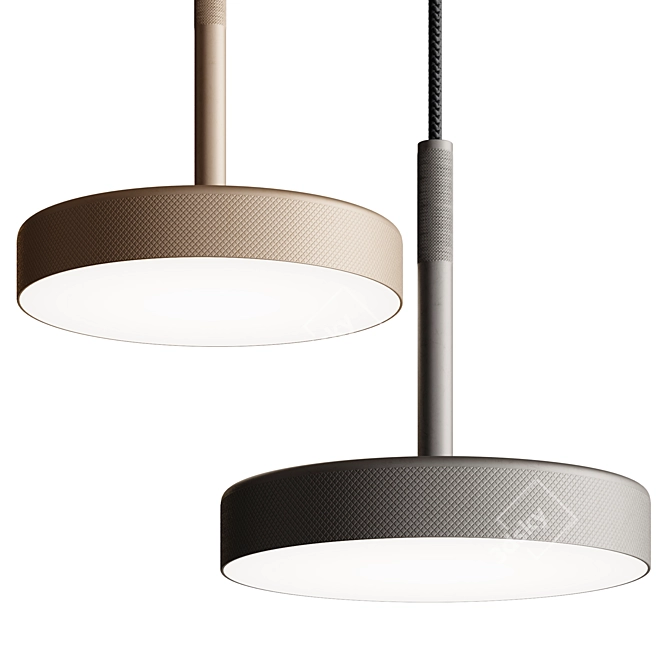 Sleek Olev OVERFLY Pendant Light 3D model image 1