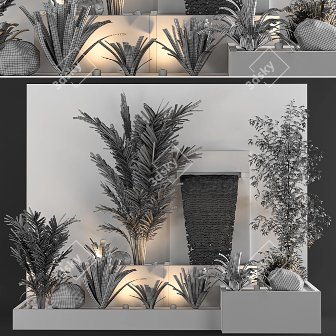 Indoor Outdoor Plant Fountain Model 3D model image 7