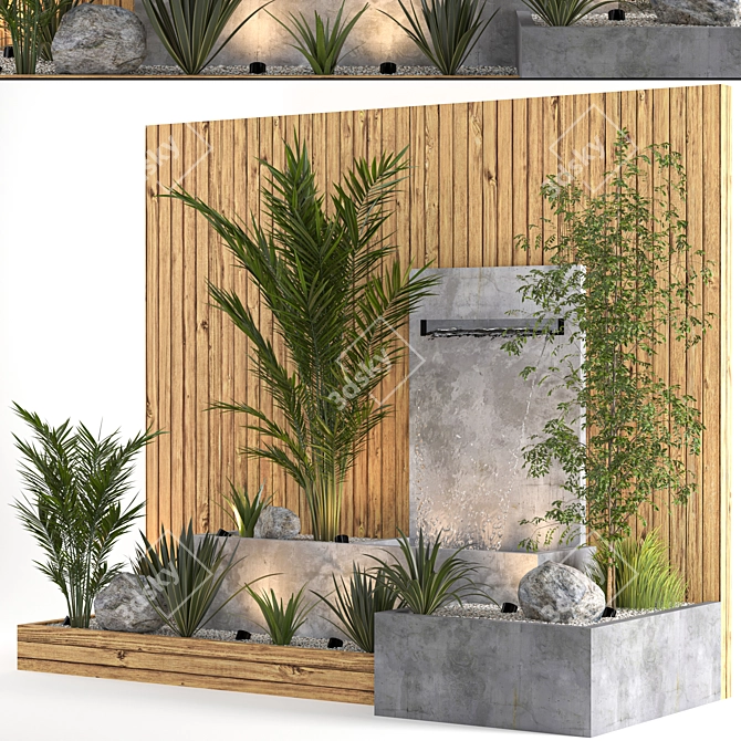 Indoor Outdoor Plant Fountain Model 3D model image 8