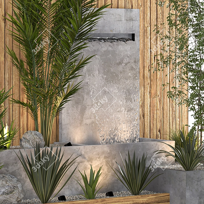 Indoor Outdoor Plant Fountain Model 3D model image 12