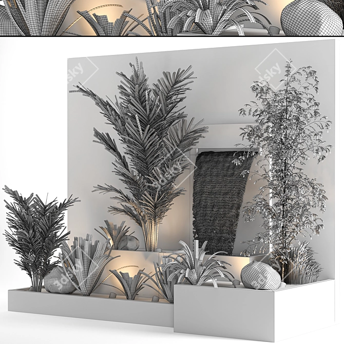 Indoor Outdoor Plant Fountain Model 3D model image 14