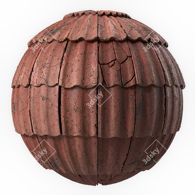 Concrete Roof Tile Generator 3D model image 2