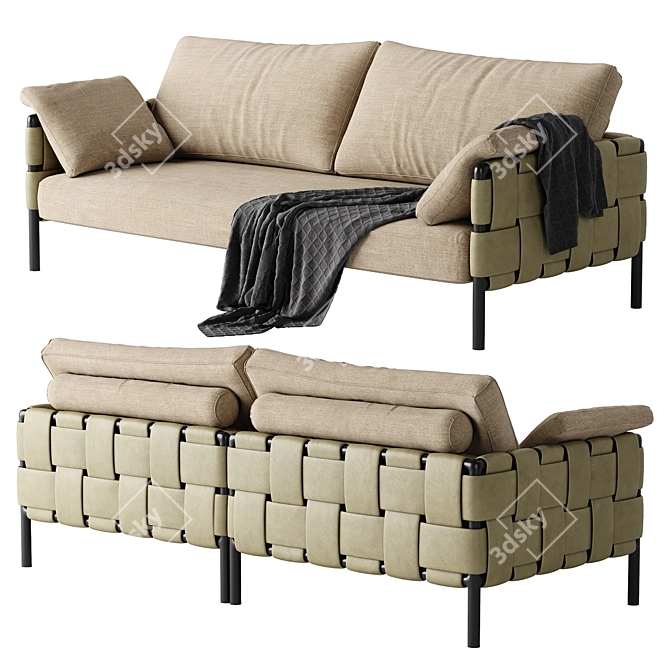 Luxurious Ratio Sofa Turri Brand 3D model image 2