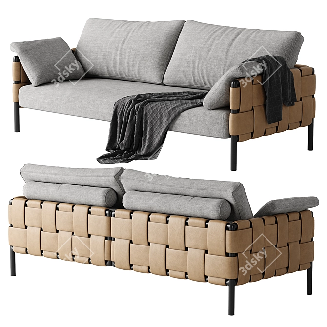 Luxurious Ratio Sofa Turri Brand 3D model image 6