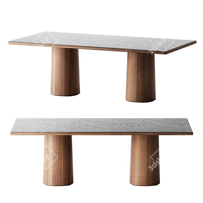 GIRO Table Set by Kettal 3D model image 2