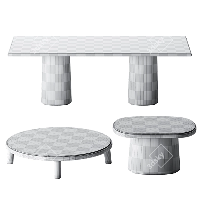 GIRO Table Set by Kettal 3D model image 5