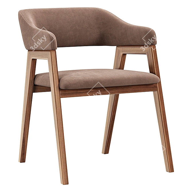 Chelsea Chair - Classic Elegance 3D model image 2