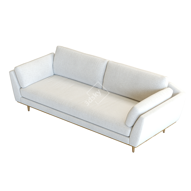 Mid-Century Hague Sofa 3D Model 3D model image 3