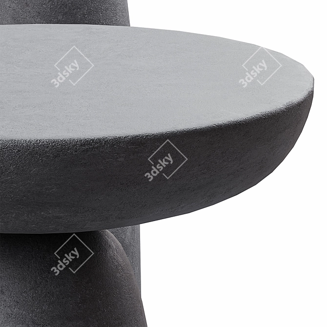 Minimalist Wabi Sabi Coffee Table 3D model image 4