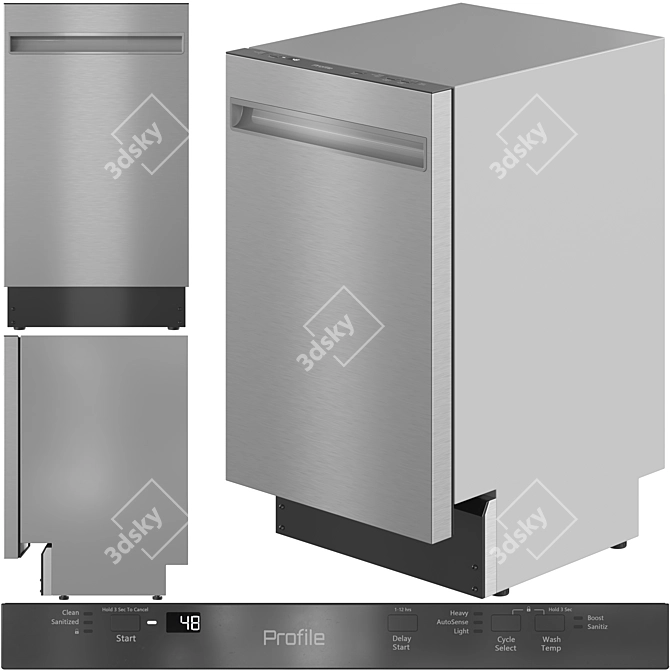 GE Kitchen Appliance Bundle 3D model image 5