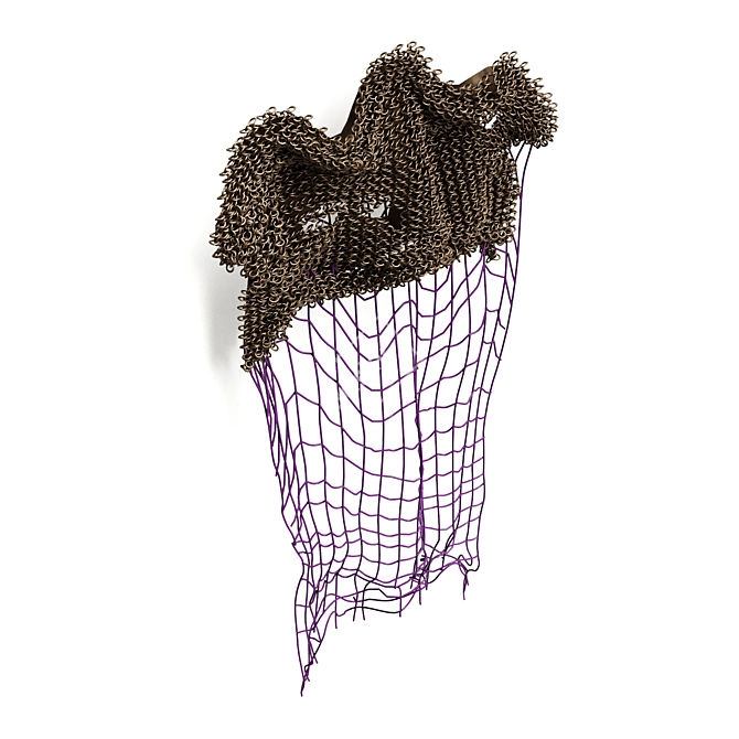 Metal Chains & Net Wall Decor 3D model image 4