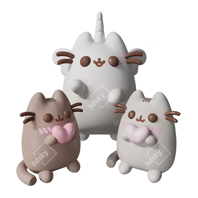 Funko Pusheen 3D Figure Toy 3D model image 1