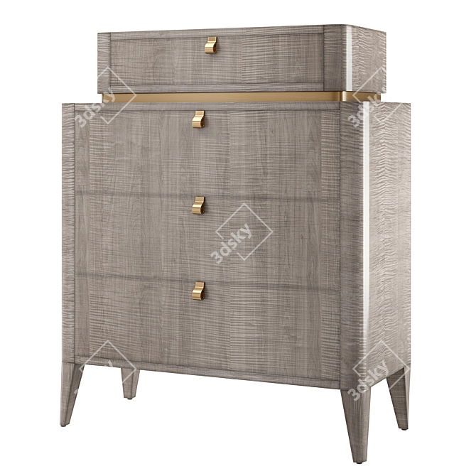 Luxury Model Baker Rosa Chest 3D model image 1