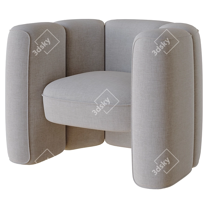 Modern Mila Chair 3D Model 3D model image 3