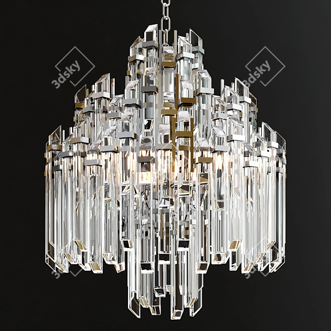 Designer Suzanne Kasler Waterfall Chandelier 3D model image 2