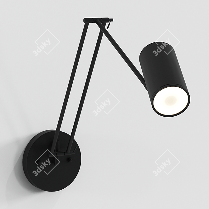 Modern LED Wall Lamp Model 3D model image 1