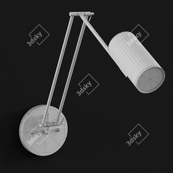 Modern LED Wall Lamp Model 3D model image 6