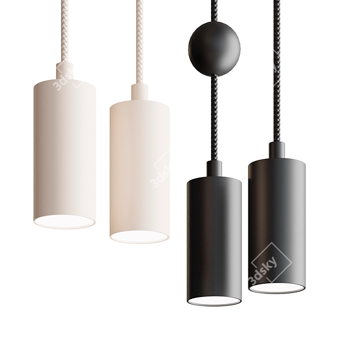 Modern Pendant Light Fixture 3D model image 2