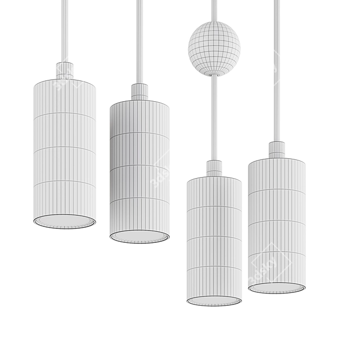 Modern Pendant Light Fixture 3D model image 3