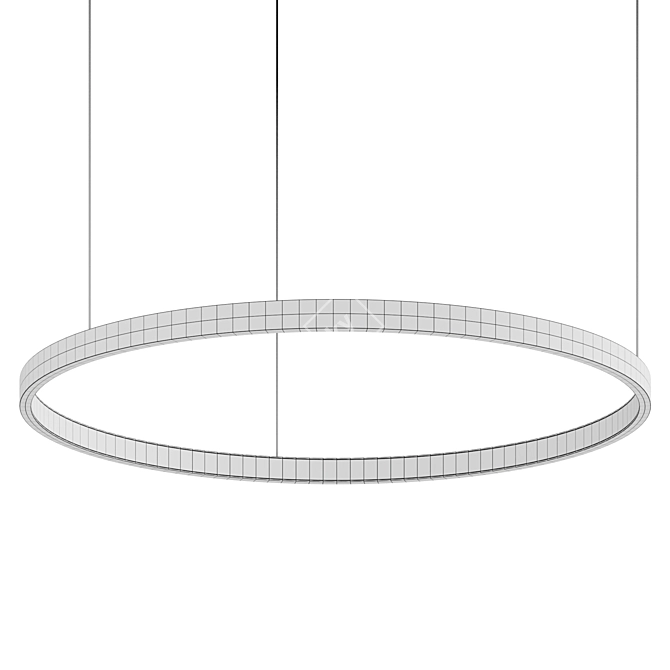 Modern Rings Pendant Light 3D model image 3