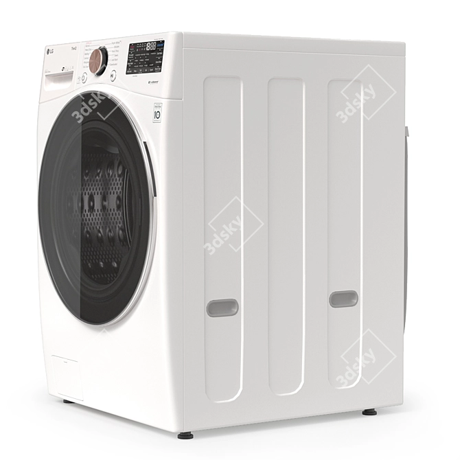 LG ThinQ Washer Dryer Combo 3D model image 4