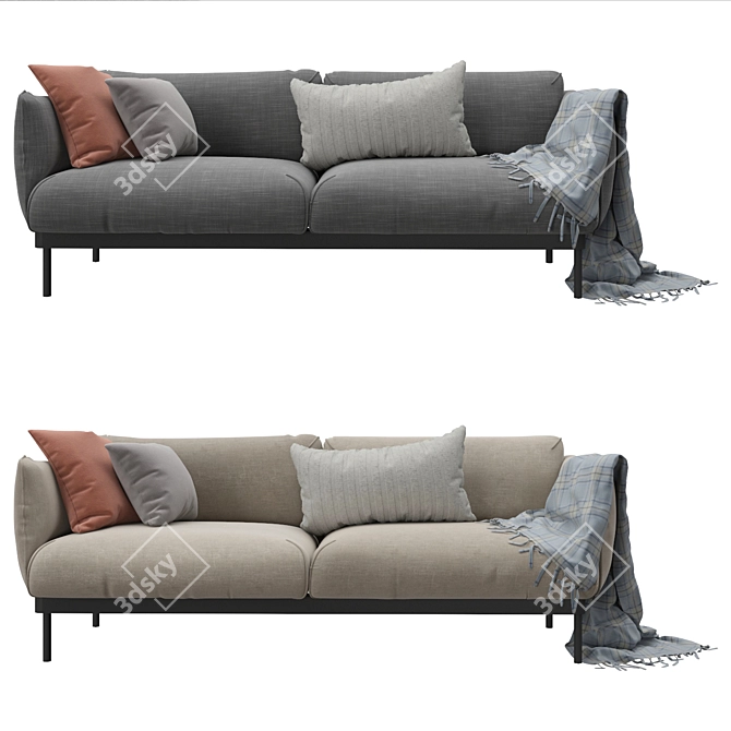 ÄPPLARYD 2-Seat Sofa in V-Ray 3D model image 2