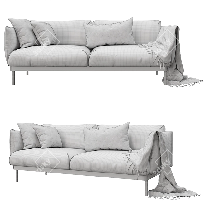 ÄPPLARYD 2-Seat Sofa in V-Ray 3D model image 8