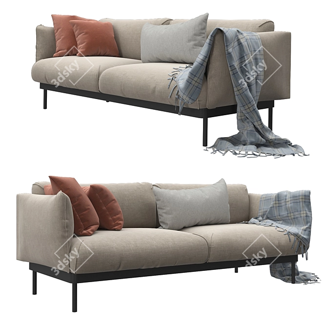 ÄPPLARYD 2-Seat Sofa in V-Ray 3D model image 11