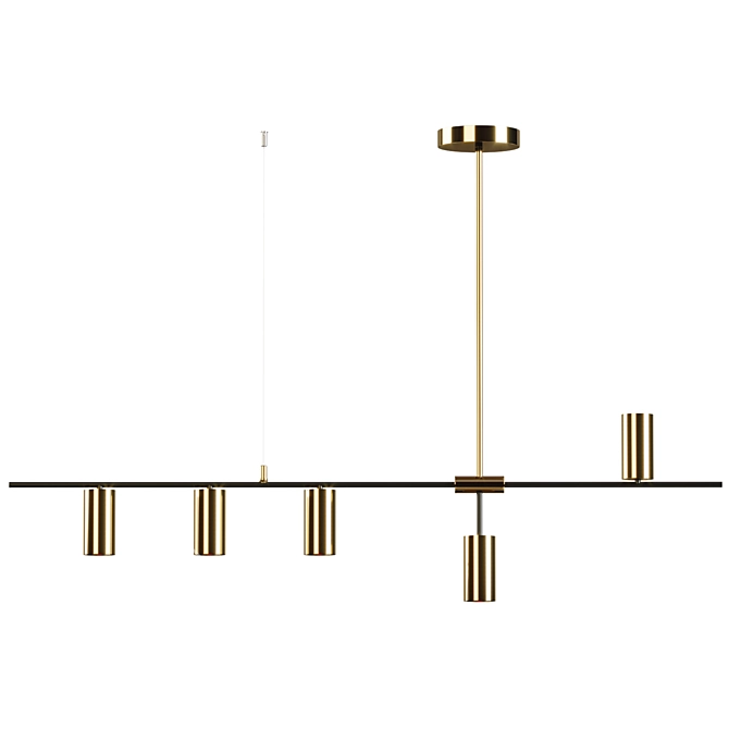 Modern Pendant Light Fixture 3D model image 1