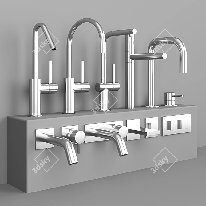 Fantini Faucet Collection: 22 Models 3D model image 6