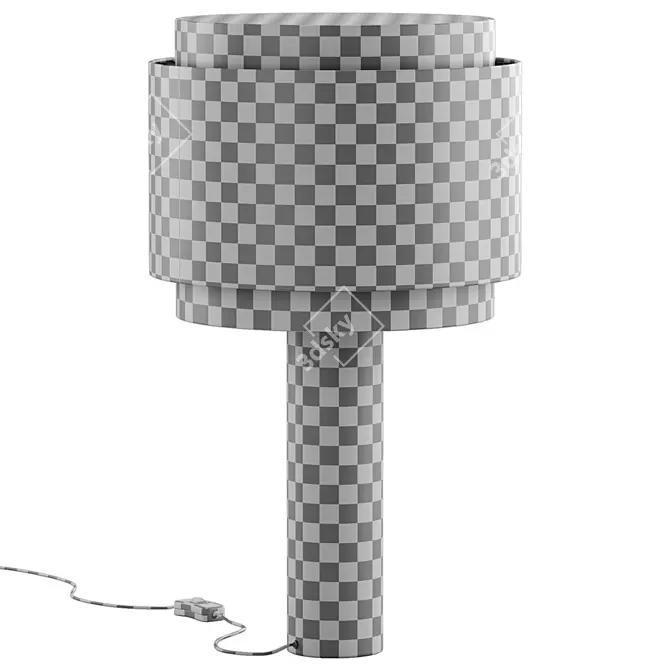 Contemporary Pipo Double Lamp 3D model image 6