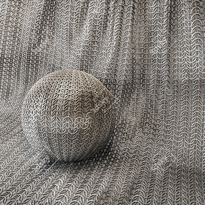 Metal Mesh Fabric Bundle -Textures, Materials 3D model image 3