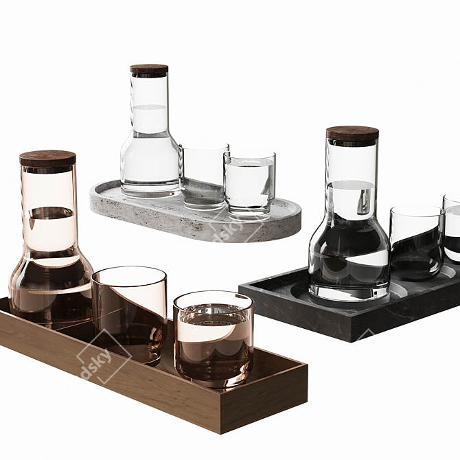 Modern Tableware Set 3D Models 3D model image 5