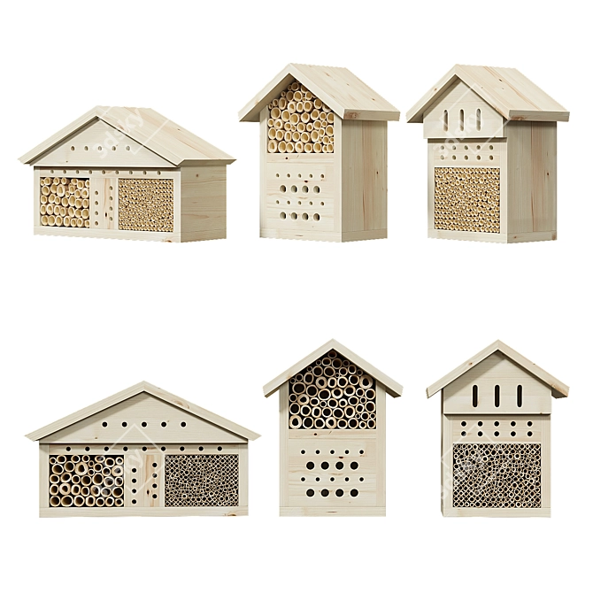 Pollinator Insect House Kit 3D model image 1