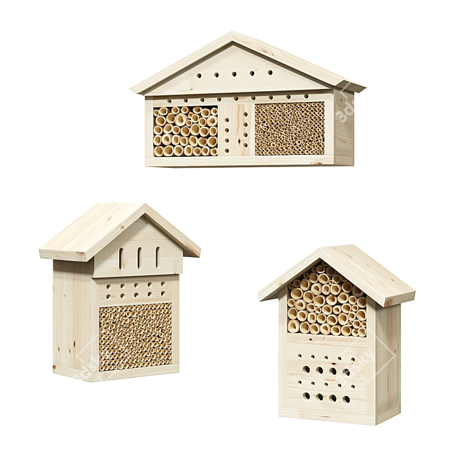 Pollinator Insect House Kit 3D model image 2