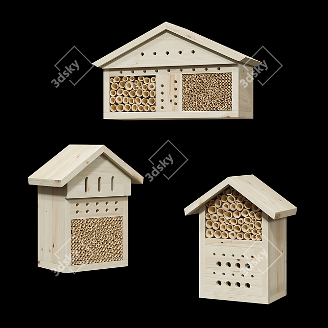 Pollinator Insect House Kit 3D model image 3