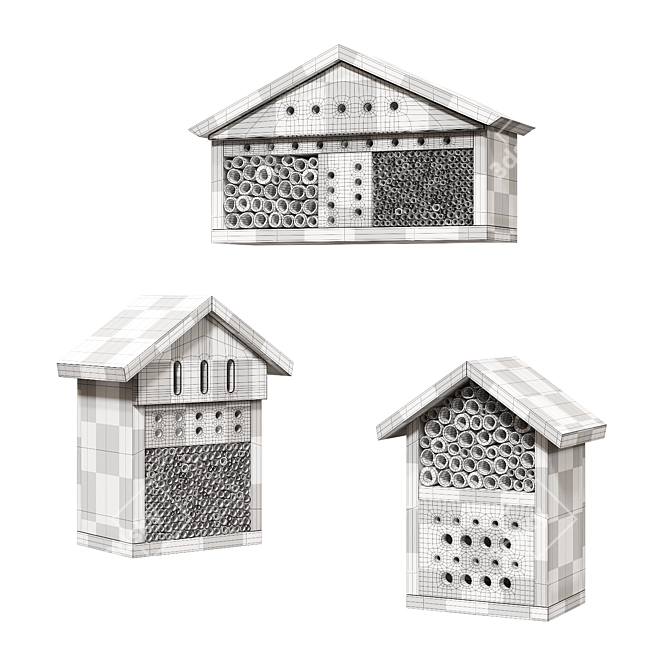 Pollinator Insect House Kit 3D model image 4