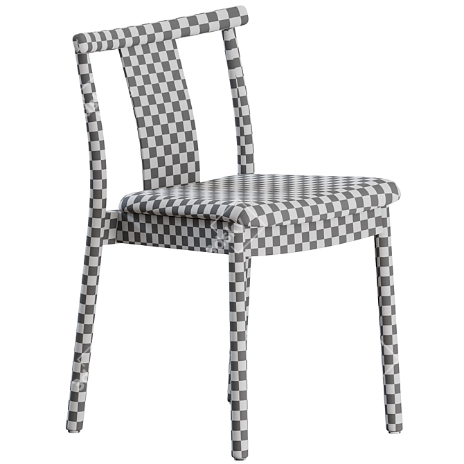 Elegant Merkur Dining Chairs Set 3D model image 3