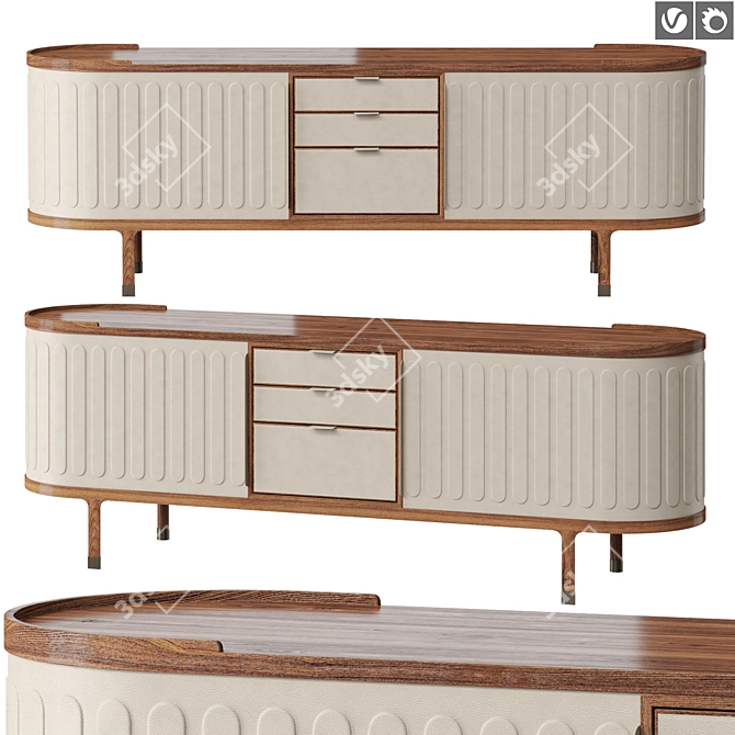 Elegant Giorgetti Dia Sideboard 3D model image 1